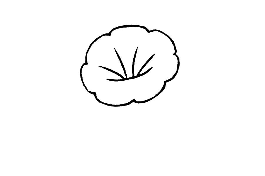 五彩缤纷的牵牛花怎么画