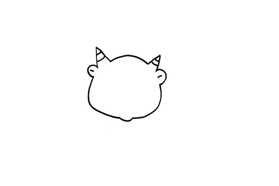 天使与恶魔简笔画画法