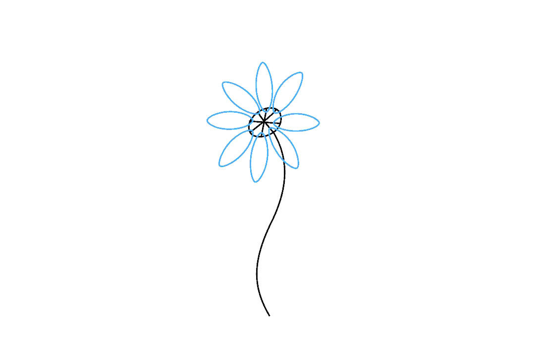 如何画雏菊花简笔画步骤