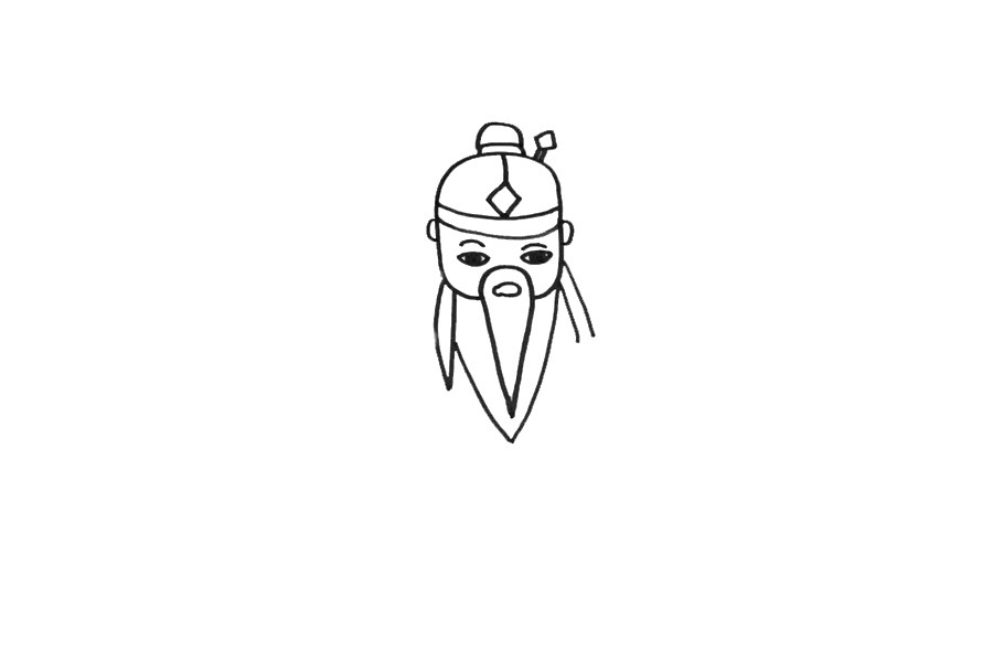 关羽怎么画