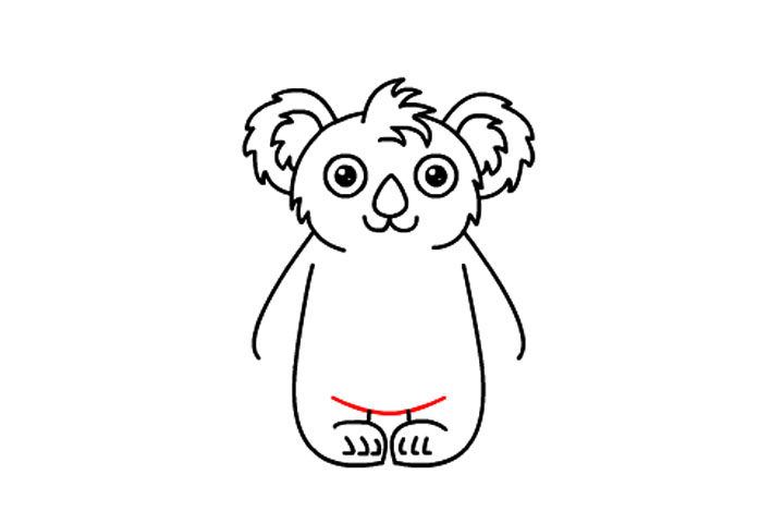 如何画可爱考拉宝宝