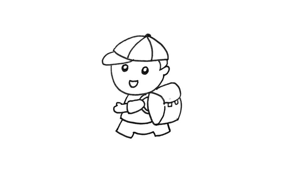 如何画可爱小学生