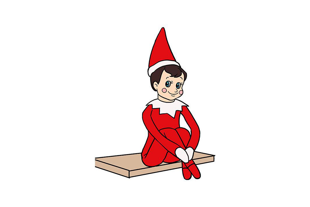 如何画坐着的小精灵