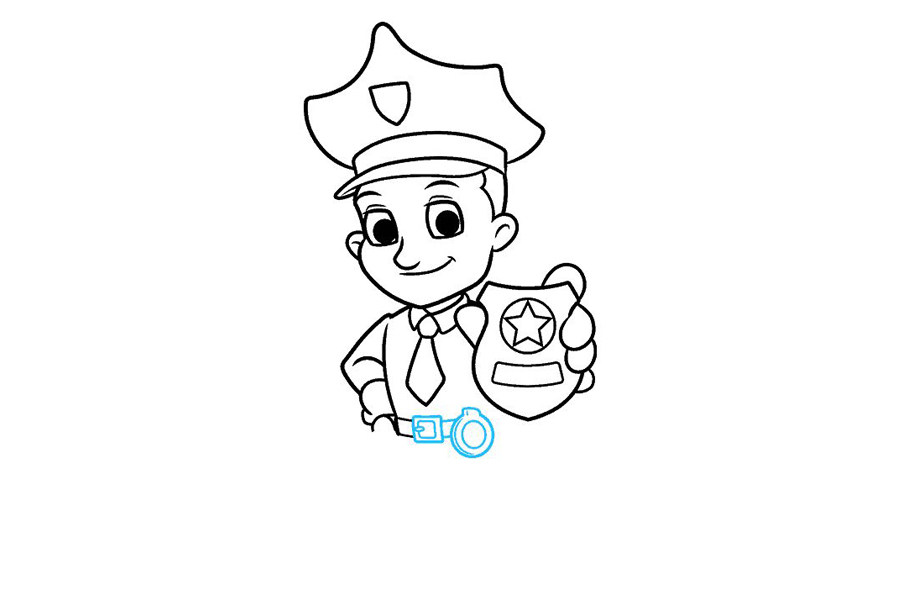 如何画警察