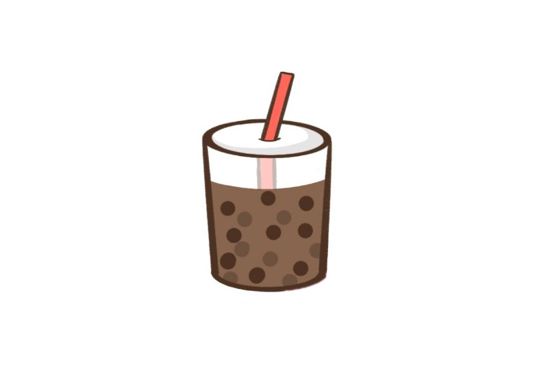 如何画一杯奶茶简笔画