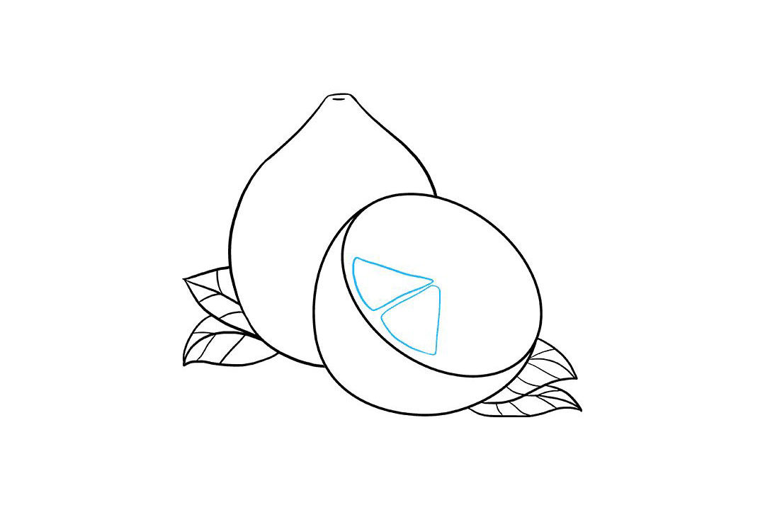如何画柠檬简笔画