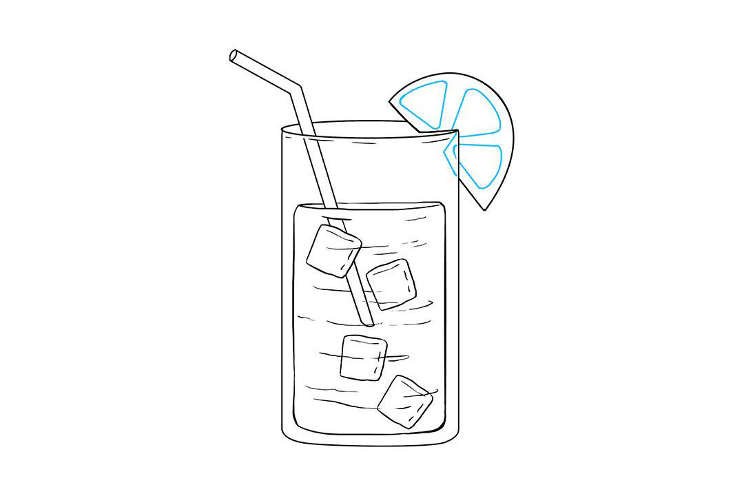 怎样画柠檬水