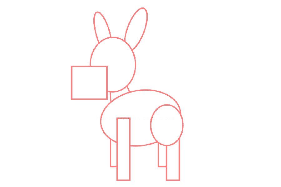 如何画一头驴