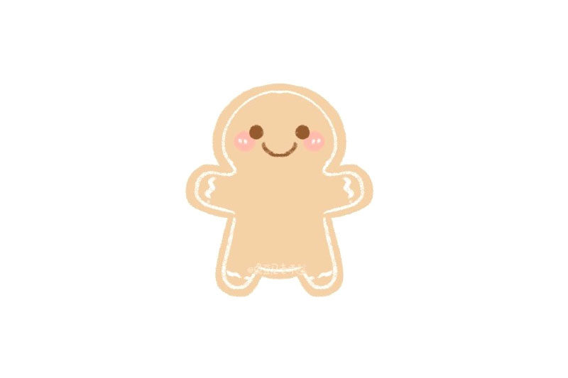 圣诞姜饼人怎么画