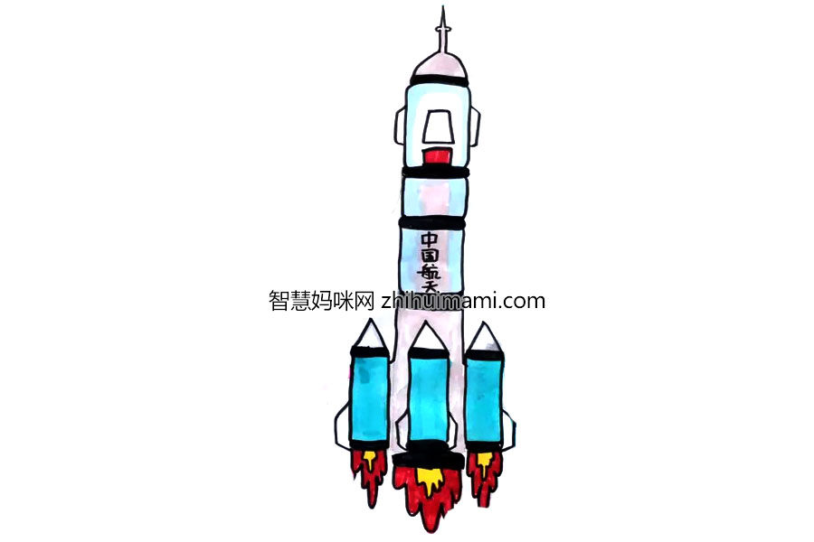 简单漂亮的国庆节简笔画绘画图片