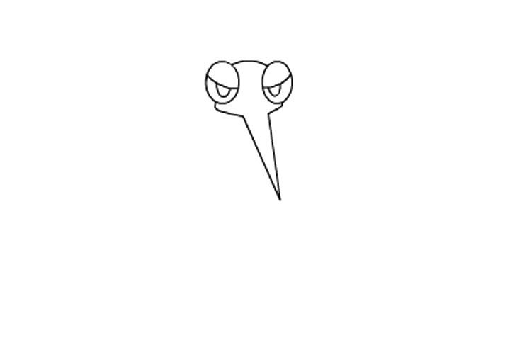暗夜里的吸血鬼可恶的大蚊子简笔画