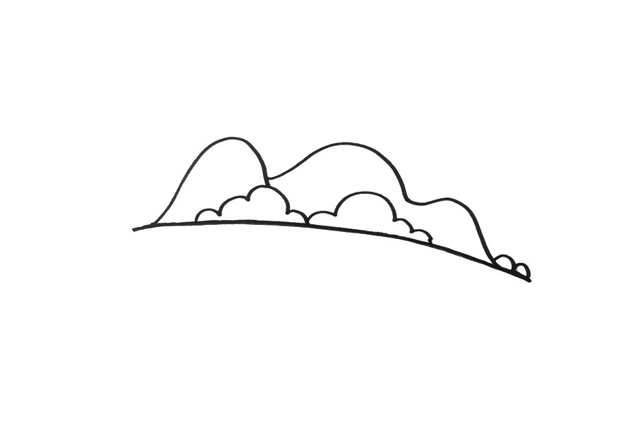 家乡美景简笔画