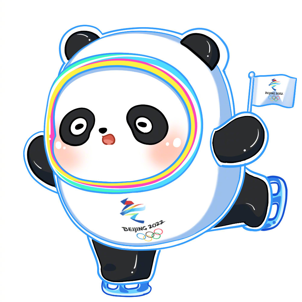 冬奥项目冰墩墩头像简笔画