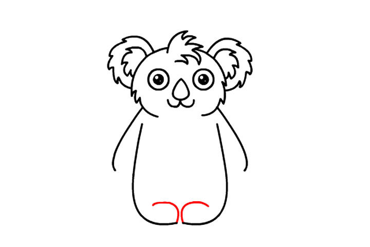如何画可爱考拉宝宝