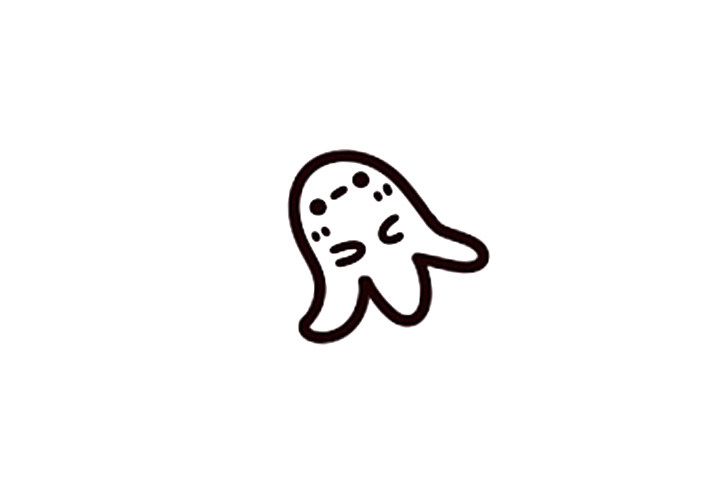 可爱墨鱼宝宝怎么画
