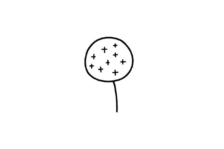 可爱小花绣球花简笔画教程
