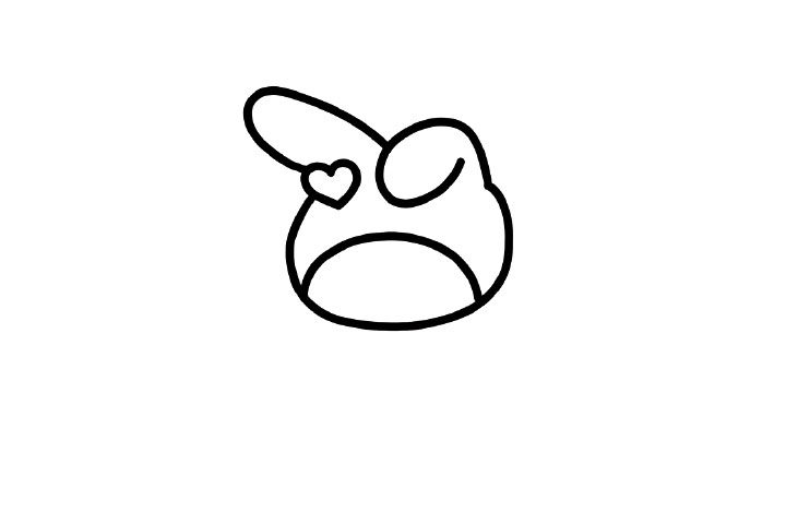 美乐蒂简笔画画法