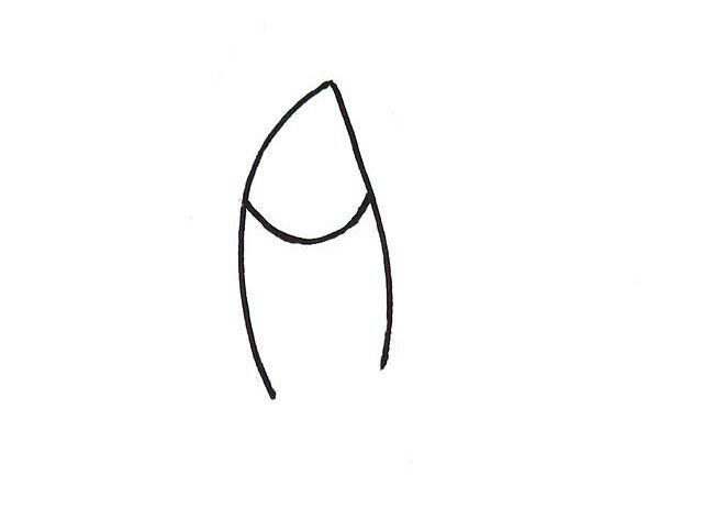漂亮的小女孩简笔画