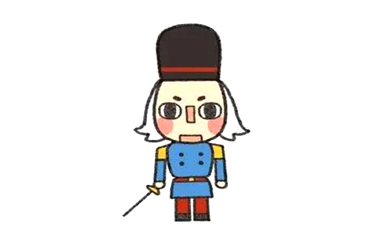 胡桃夹子士兵怎么画