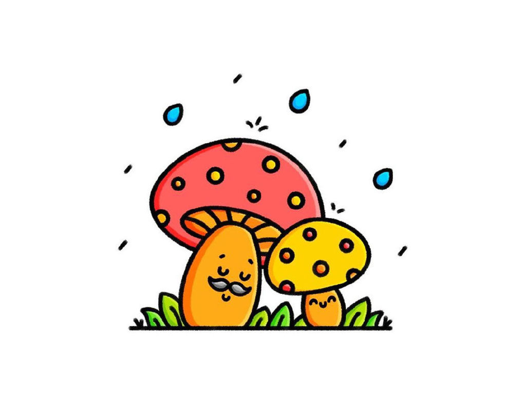 一组简单可爱的简笔画