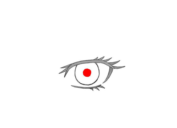 动漫人物眼睛画法步骤教程