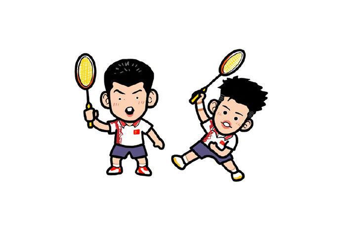 奥运冠军小头像简笔画图片