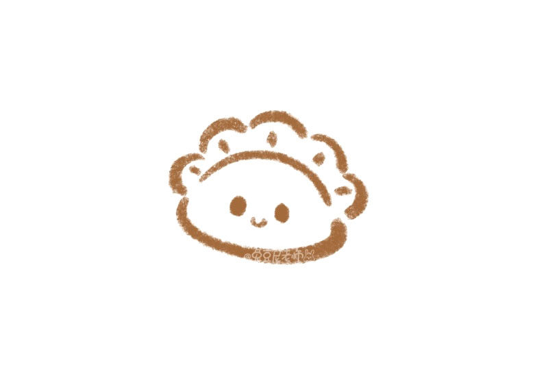 美味饺子怎么画