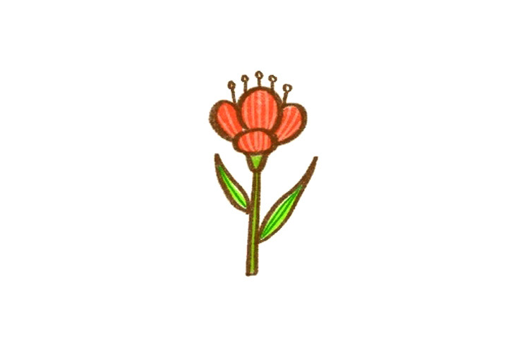 简单漂亮的小花简笔画