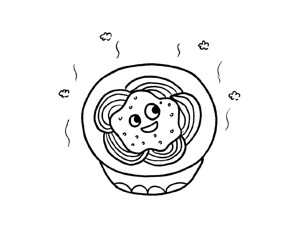 可爱小食物简笔画图片