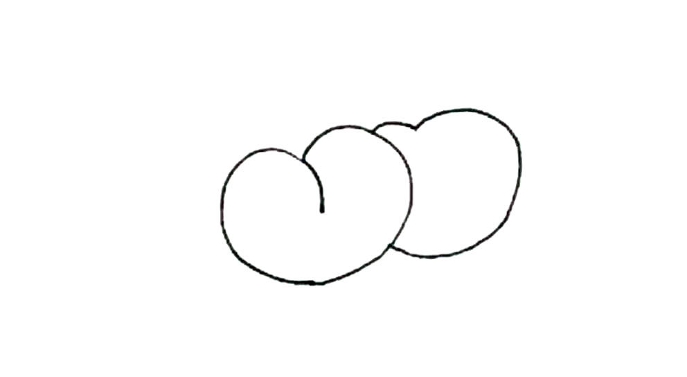 黄桃简笔画画法步骤