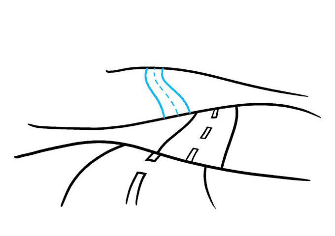 波浪公路怎么画