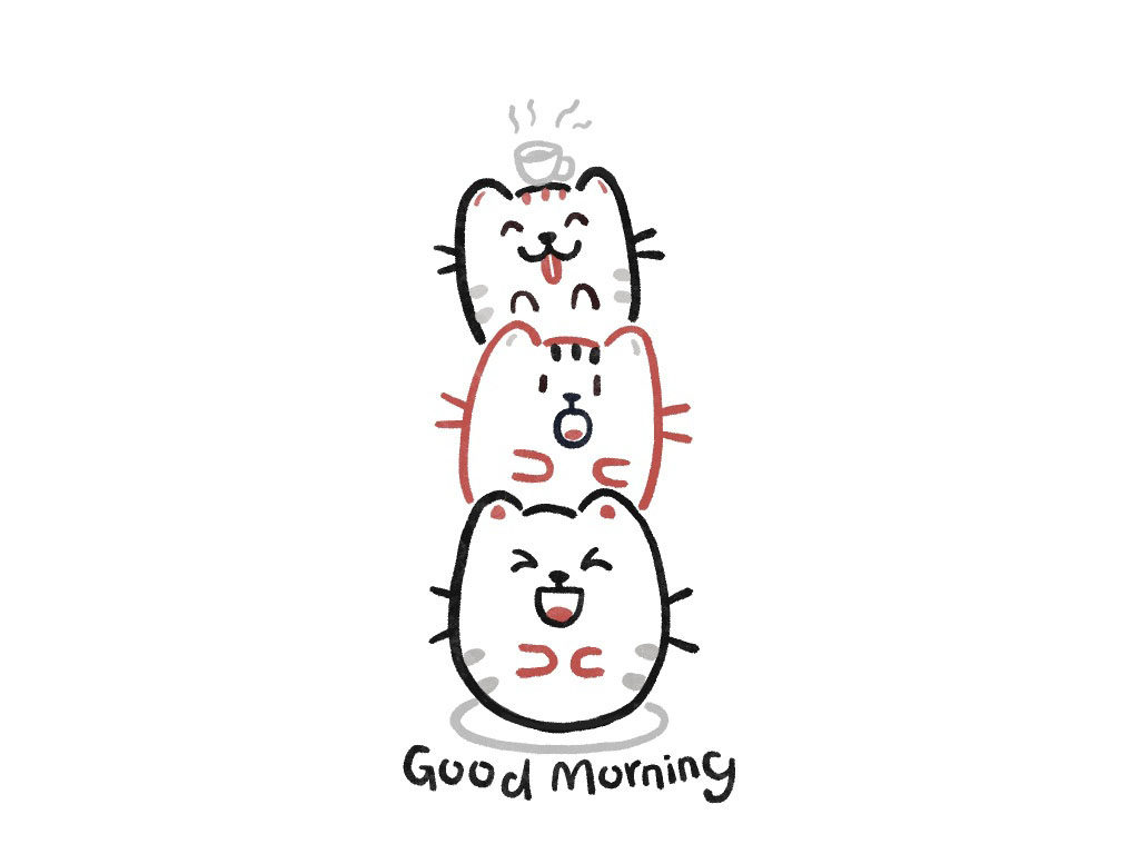简单可爱的小猫简笔画画法