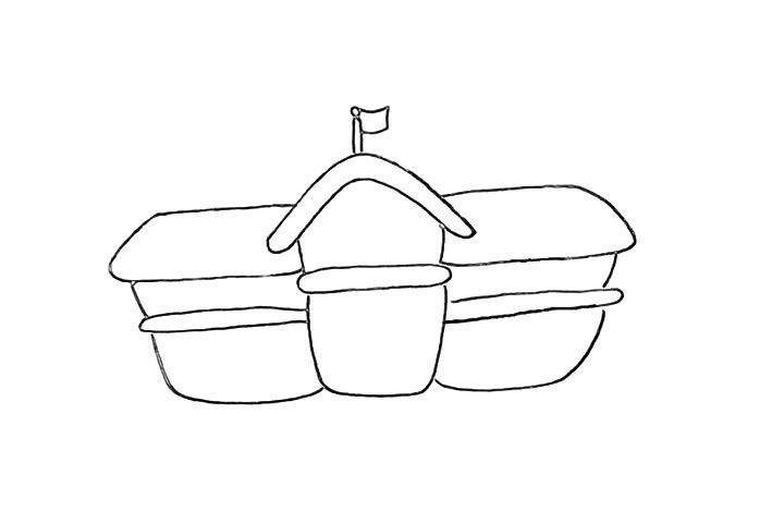 学校简笔画画法步骤
