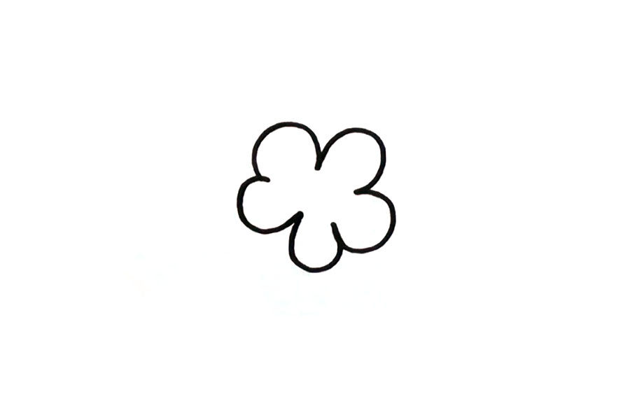 红梅简笔画怎么画