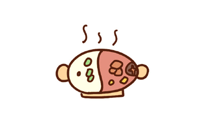 美食简笔画 简单火锅怎么画
