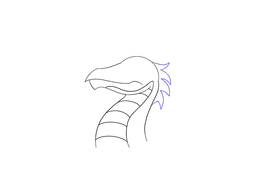 如何画龙首简笔画