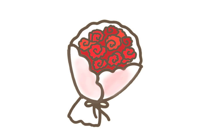 漂亮的花束简笔画教程