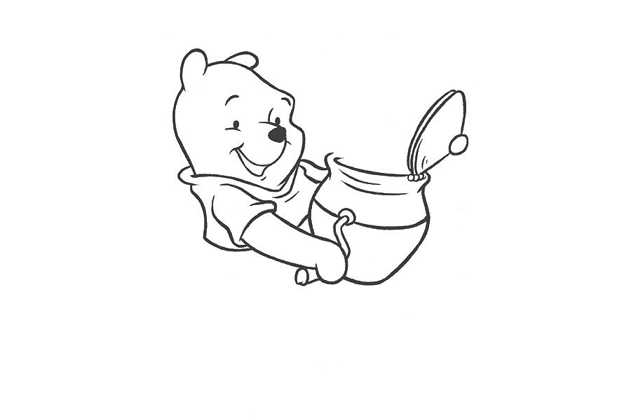 小熊维尼简笔画步骤图
