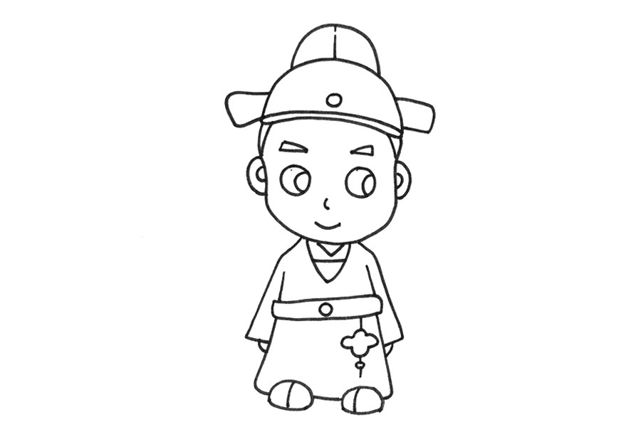 古代诗人简笔画怎么画