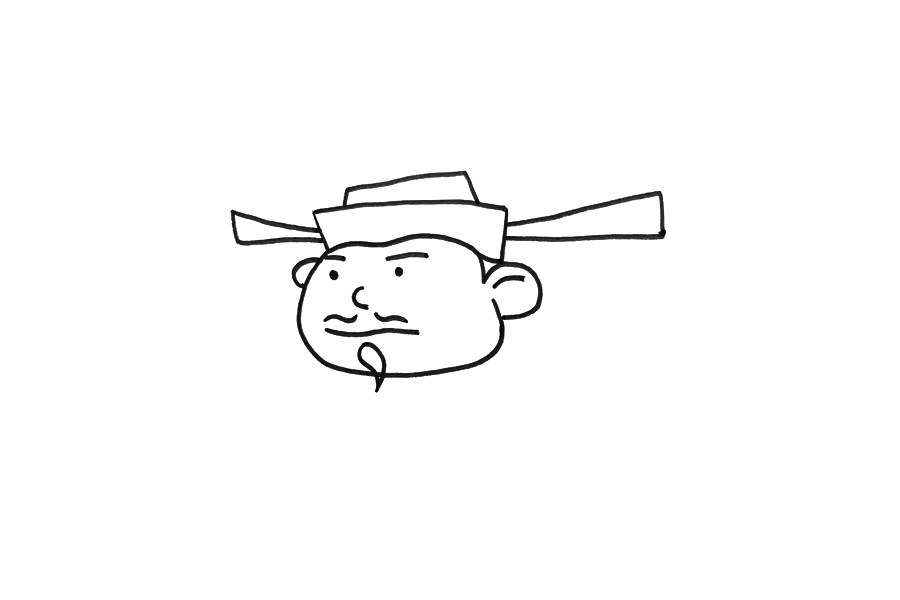 宋江简笔画画法步骤
