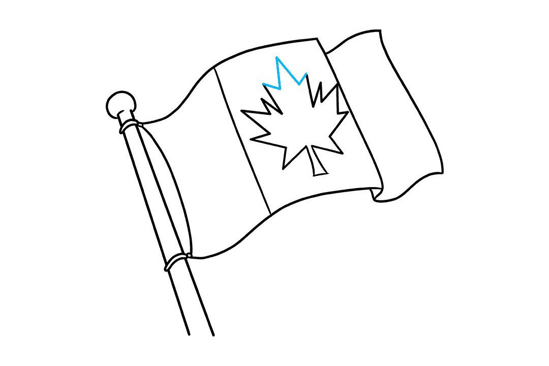 加拿大国旗怎么画