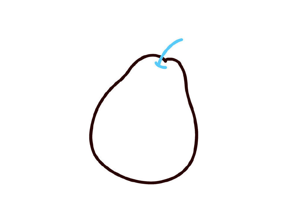 梨子简笔画教程