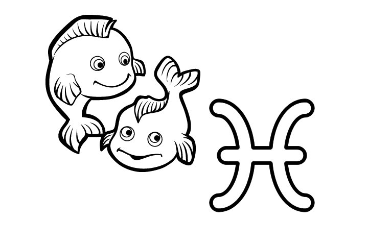 十二星座简笔画图片