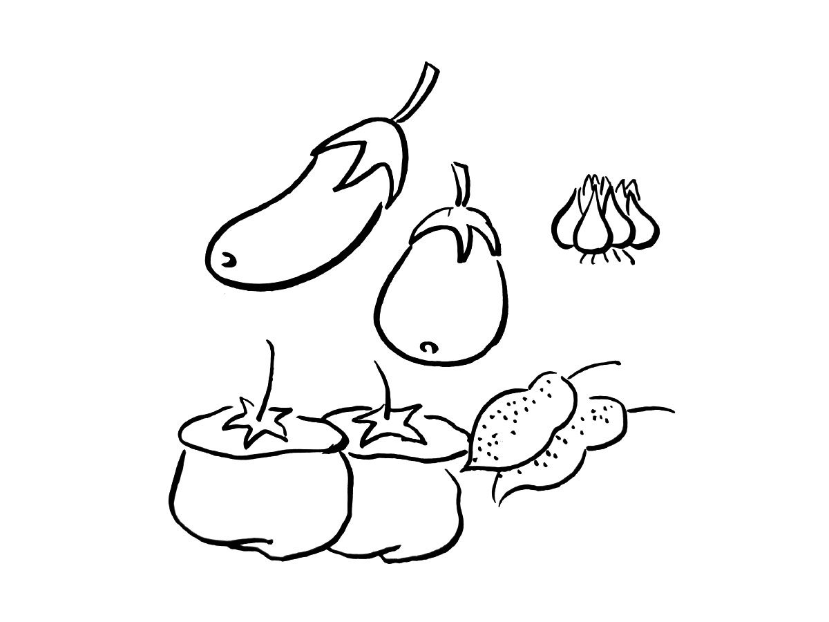 一组蔬菜简笔画图片