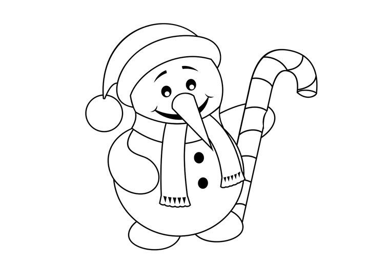 表情不同的雪人简笔画
