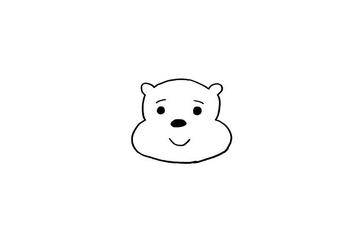 维尼熊简笔画画法步骤