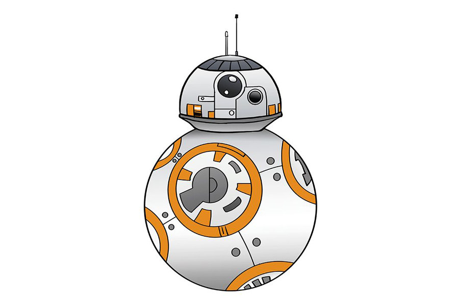 星球大战BB-8机器人怎么画