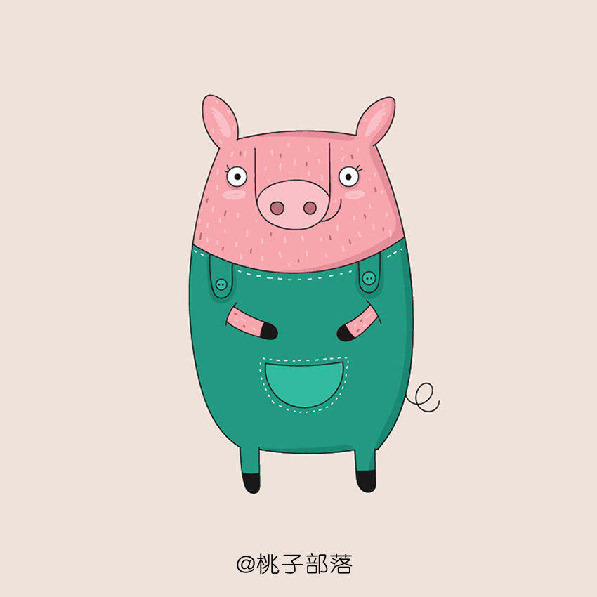 这组动物简笔画很适合初学者学习，线条比较随意，造型结构也不复杂，建议收藏起来！