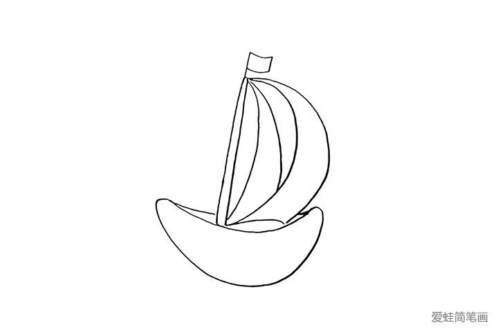 帆船简笔画画法教程
