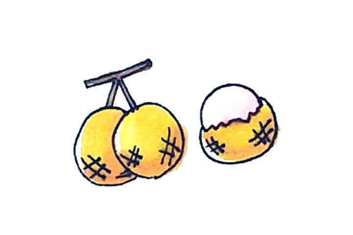 桂圆简笔画画法步骤